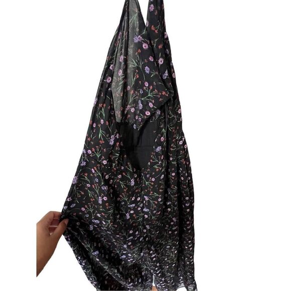 JOA womens Cowl Neck Floral Sheer Jumpsuit NWT - Picture 4 of 9